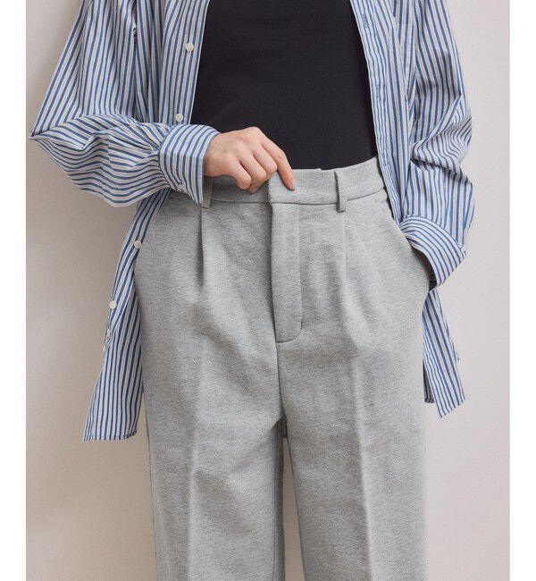 ADAM ET ROPE'「【WEB限定】スウェットワイドスラックス」|スラックス|