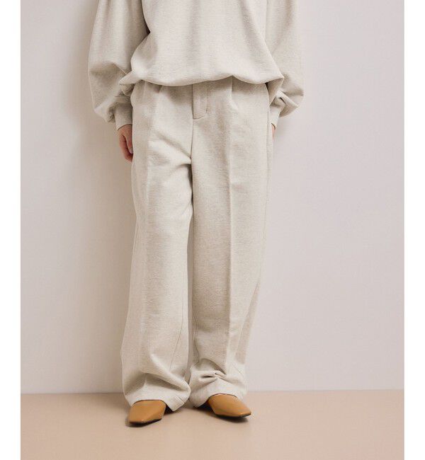 ADAM ET ROPE'「【WEB限定】スウェットワイドスラックス」|スラックス|