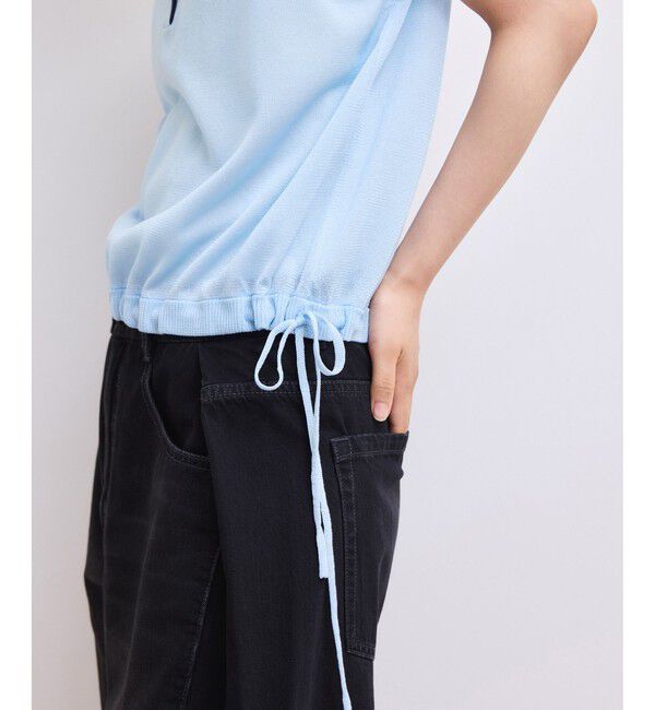 ADAM ET ROPE'「【WEB限定】ダブルカラーポロニットプルオーバー」|ポロシャツ|