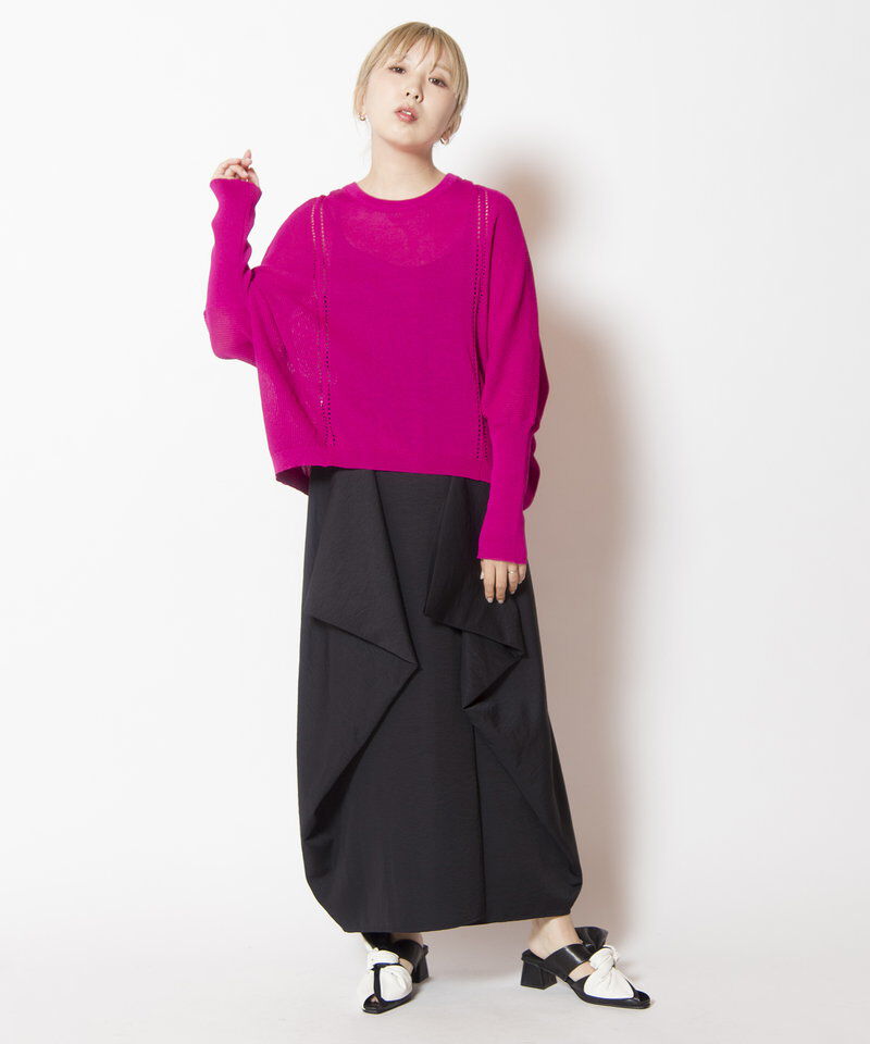  「サイドドレープスカート」|スカート|