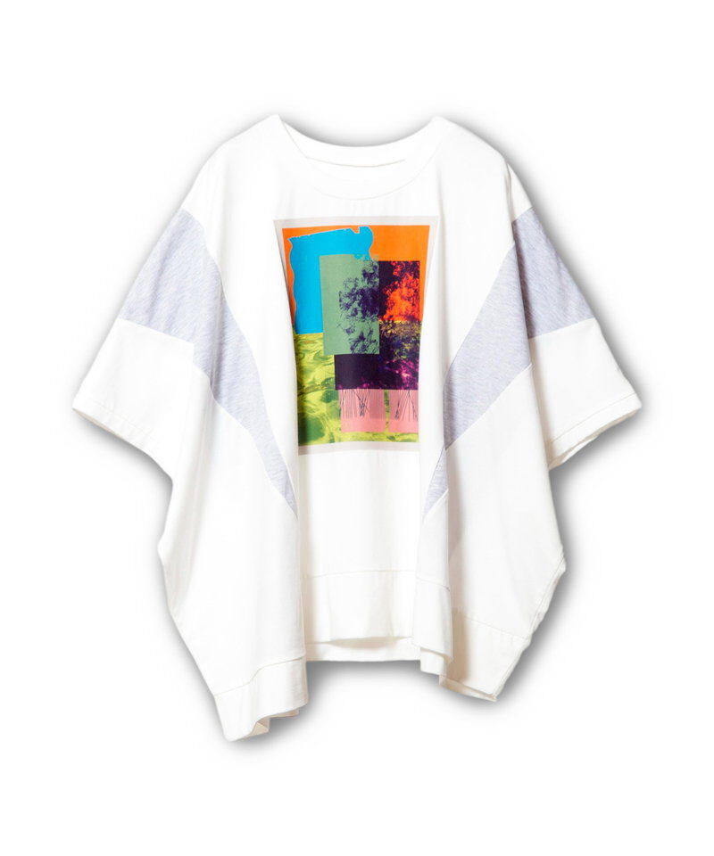  「アシンメトリーグラフィックTシャツ」|Tシャツ・カットソー|