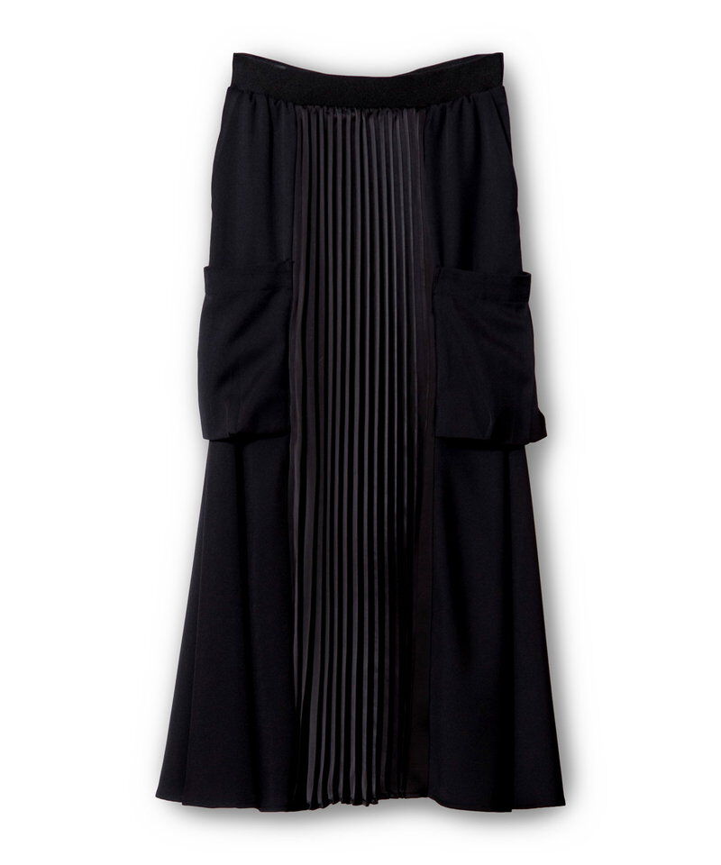 「プリーツ切替サイドポケットスカート」|スカート|