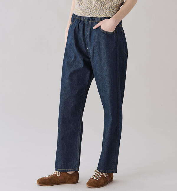 DANTON「DANTON | カラーデニム イージーパンツ WOMEN」|デニム|INDIGO