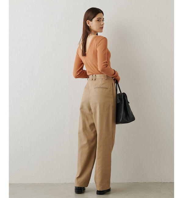  「Vバックシャンテレコカットソー」|Tシャツ・カットソー|