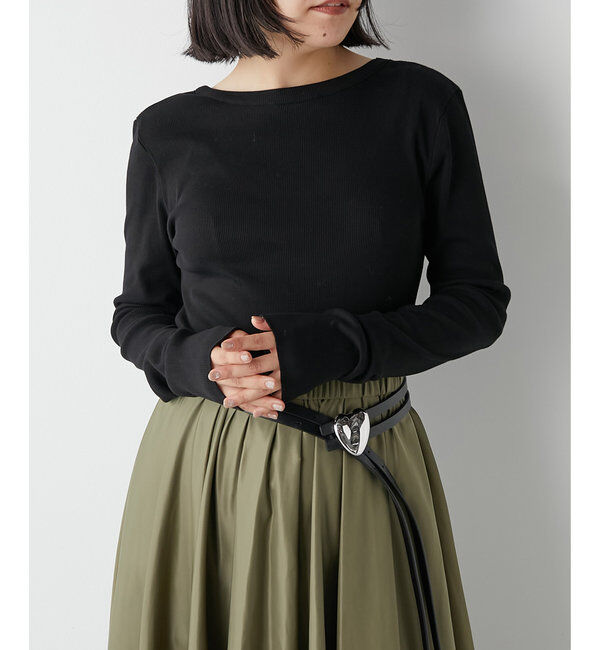  「Vバックシャンテレコカットソー」|Tシャツ・カットソー|ブラックその他1