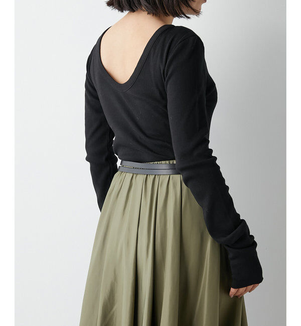  「Vバックシャンテレコカットソー」|Tシャツ・カットソー|