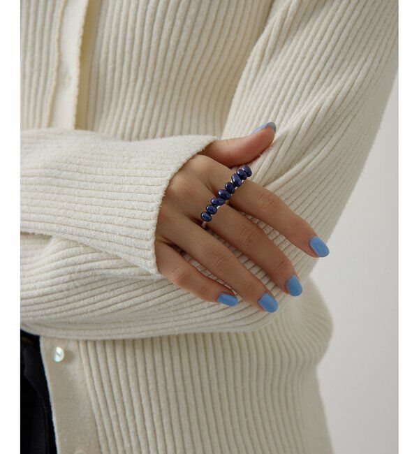 Hoaw.「【Hoaw.】Pearl double ring」|リング|