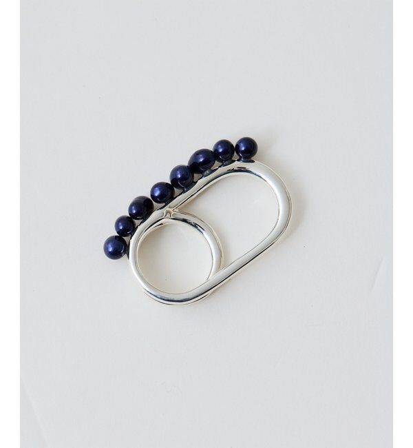 Hoaw.「【Hoaw.】Pearl double ring」|リング|