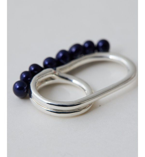 Hoaw.「【Hoaw.】Pearl double ring」|リング|