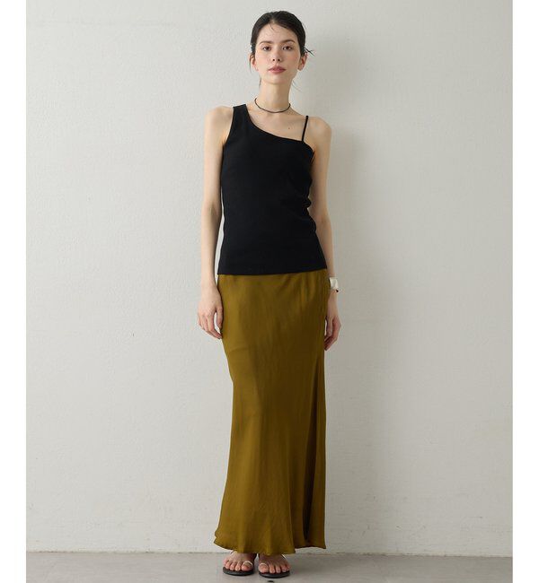 Drawing Numbers「【Drawing Numbers】パッド付きアシメタンク」|Tシャツ・カットソー|