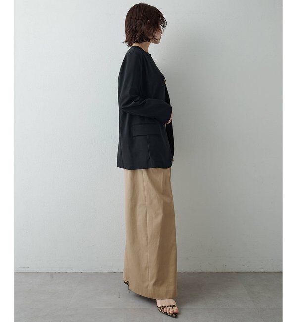  「シアーノーカラージャケット」|テーラードジャケット|