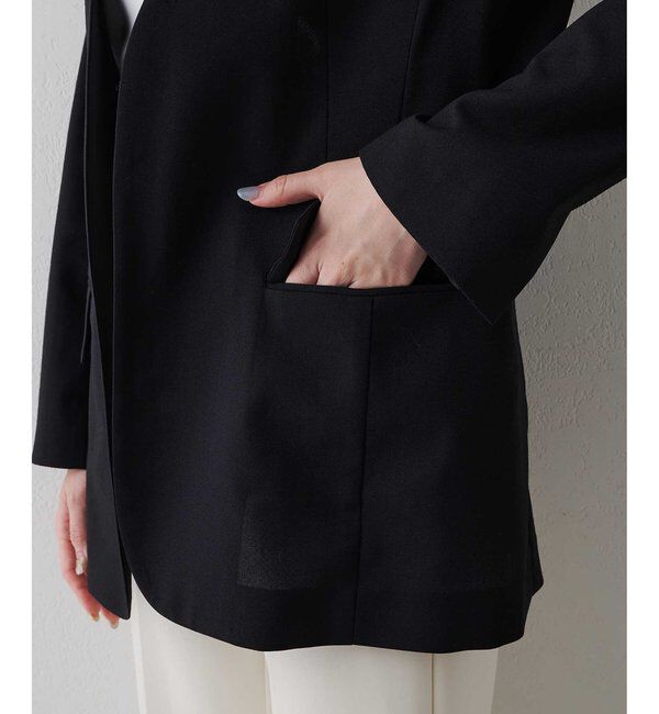  「シアーノーカラージャケット」|テーラードジャケット|