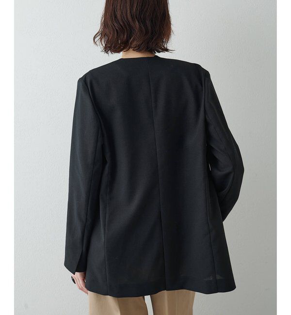  「シアーノーカラージャケット」|テーラードジャケット|