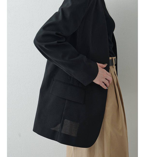  「シアーノーカラージャケット」|テーラードジャケット|