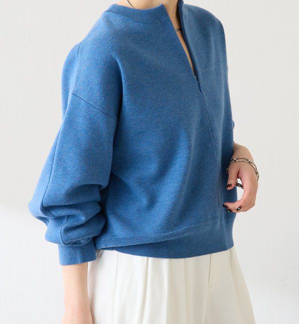  「《総売上数1.6万枚突破！》ジップスウェットライクニット」|ニット・セーター|