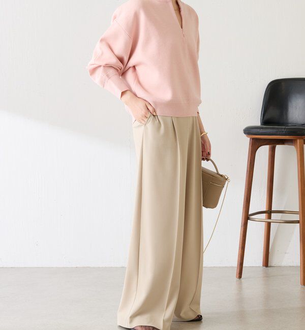  「《総売上数1.6万枚突破！》ジップスウェットライクニット」|ニット・セーター|