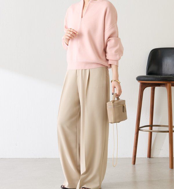  「《総売上数1.6万枚突破！》ジップスウェットライクニット」|ニット・セーター|