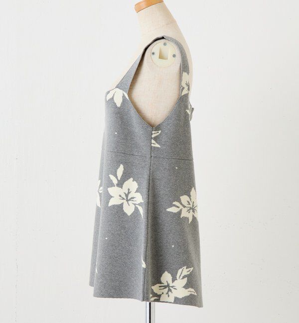  「フラワージャガードニットキャミ/セットアップ」|ニット・セーター|