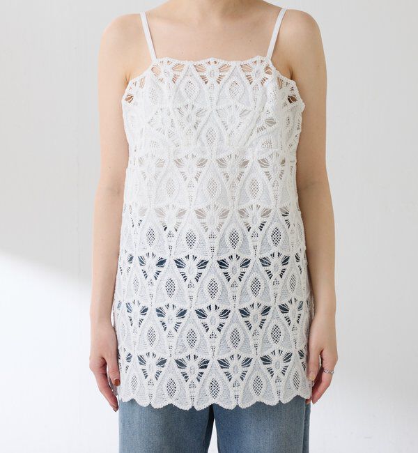  「パネルレースキャミソール」|シャツ・ブラウス|