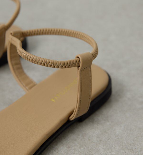  「【PAPILLONNER/パピヨネ】フラットスクエアサンダル」|その他|