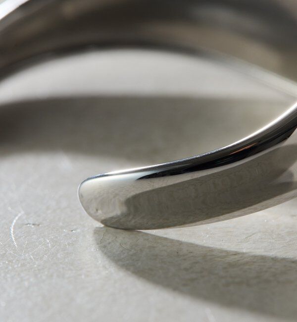  「【Sivelle./シヴェル】ステンレスウェーブティックバングル」|デニム|