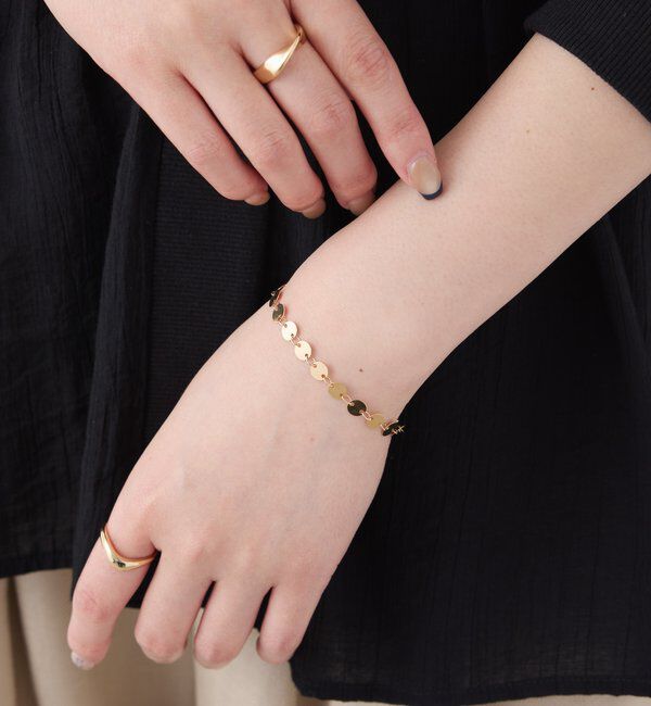  「【PAPILLONNER/パピヨネ】サークルプレートブレス」|リング|ゴールド