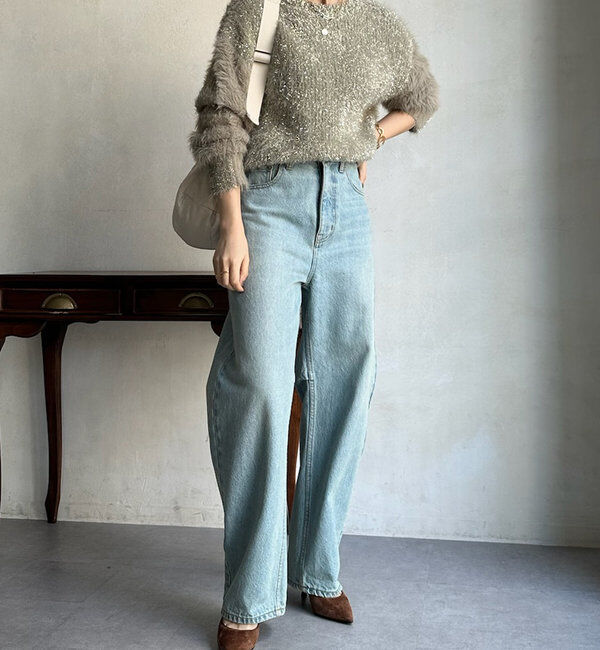  「【ベストセラーアイテム】カーブデニム」|デニム|