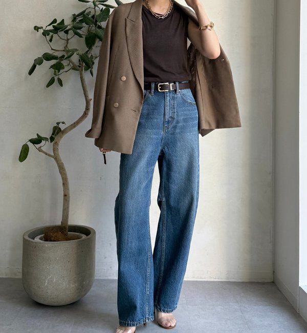  「【ベストセラーアイテム】カーブデニム」|デニム|