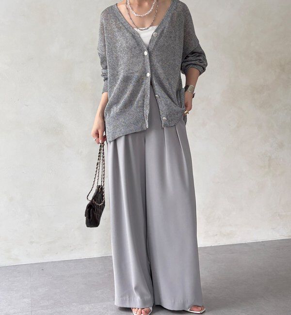  「【累計販売数3万枚突破/21色4サイズ展開！】タックワイドパンツ」|チノ|