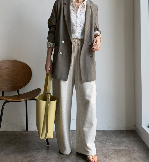  「【ウォッシャブル】シアーダブルジャケット」|テーラードジャケット|