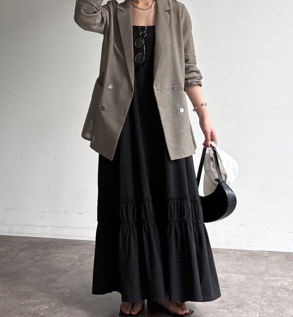  「【ウォッシャブル】シアーダブルジャケット」|テーラードジャケット|