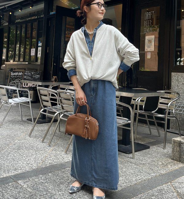  「【新色追加】【インフルエンサー OKOCHI企画】ハーフジップスウェット」|Tシャツ・カットソー|