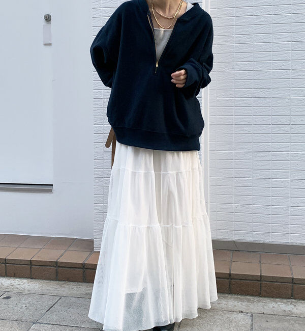  「【新色追加】【インフルエンサー OKOCHI企画】ハーフジップスウェット」|Tシャツ・カットソー|