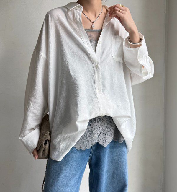  「【新色追加】スカラレースキャミ」|シャツ・ブラウス|