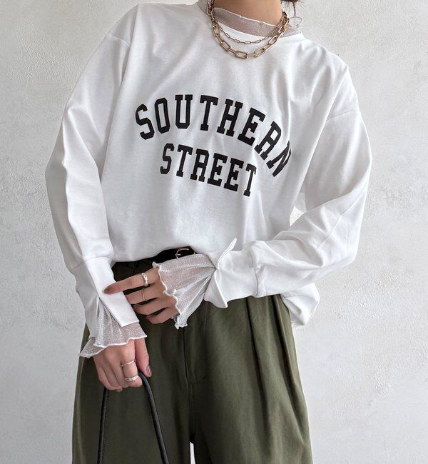  「【WEB限定】フロッキーロゴレイヤードトップス」|Tシャツ・カットソー|