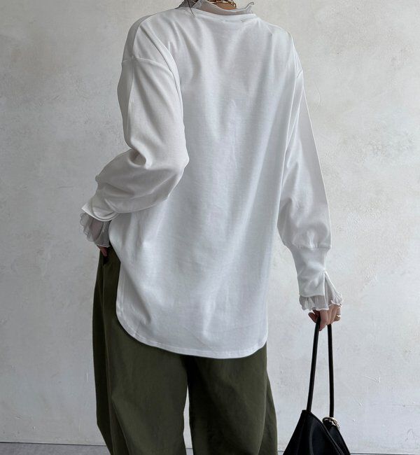  「【WEB限定】フロッキーロゴレイヤードトップス」|Tシャツ・カットソー|