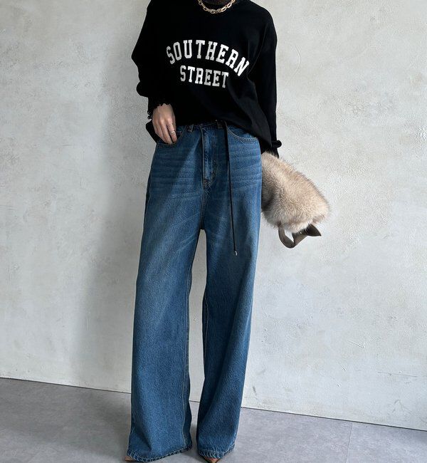  「【WEB限定】フロッキーロゴレイヤードトップス」|Tシャツ・カットソー|