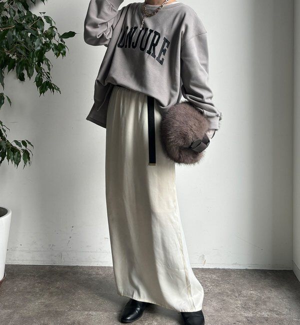  「前後ロゴプリント裏起毛プルオーバー」|Tシャツ・カットソー|