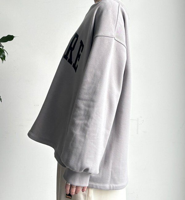  「前後ロゴプリント裏起毛プルオーバー」|Tシャツ・カットソー|