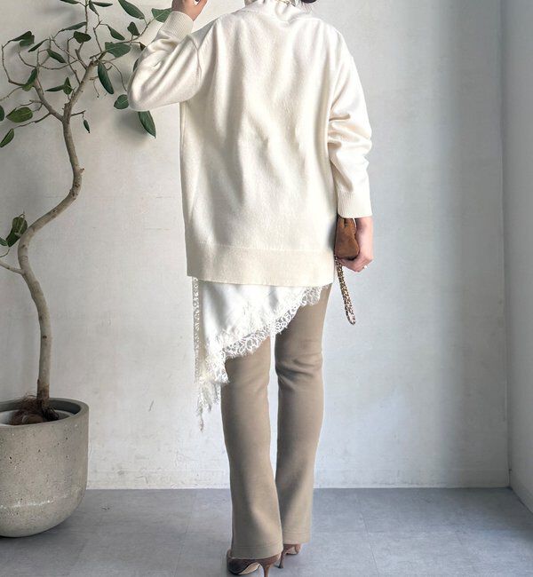  「ウール混タートルチュニック」|ニット・セーター|