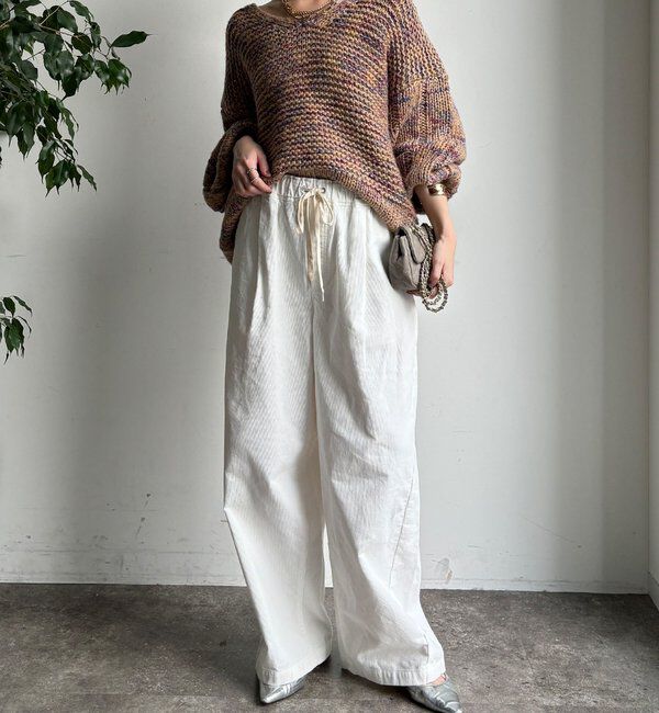  「コーデュロイワイドイージーパンツ」|チノ|