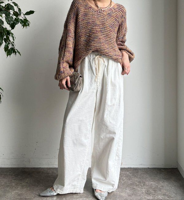  「コーデュロイワイドイージーパンツ」|チノ|