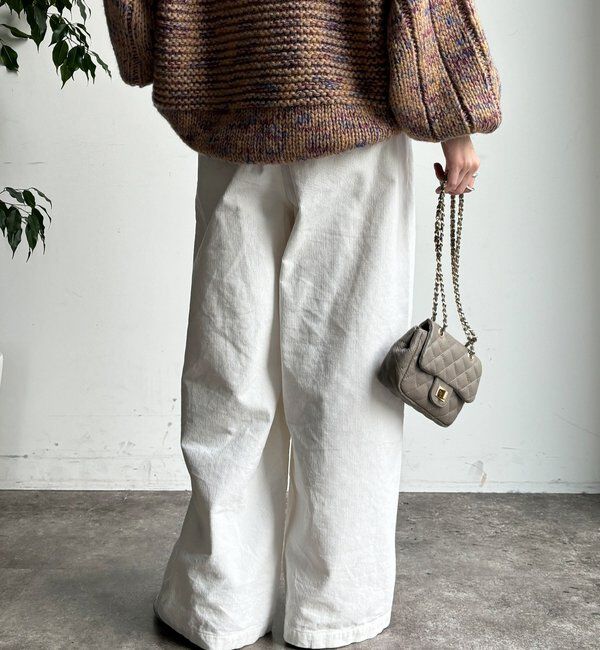  「コーデュロイワイドイージーパンツ」|チノ|