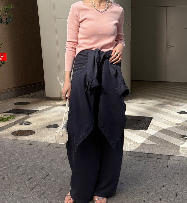  「【REI企画カラーあり】スクエアニットロングスリーブプルオーバー」|ニット・セーター|