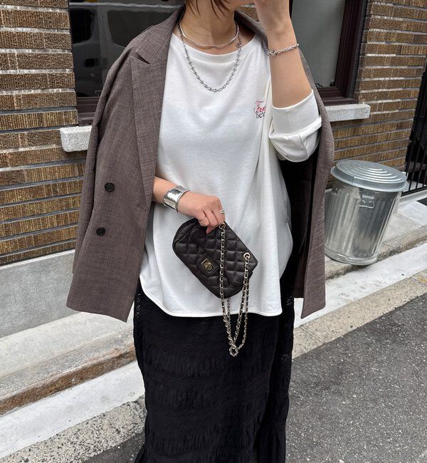  「【インフルエンサーSAKURA企画】ミニダンボールロゴロンTEE」|Tシャツ・カットソー|