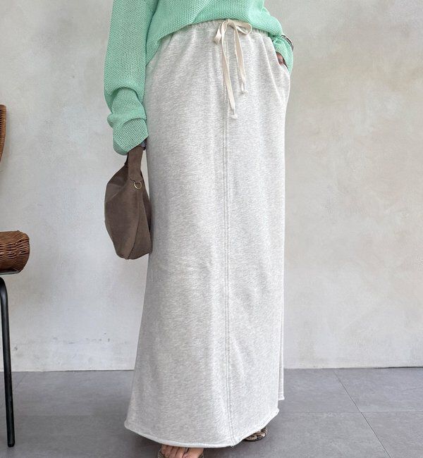  「裏毛ロングスカート」|スカート|