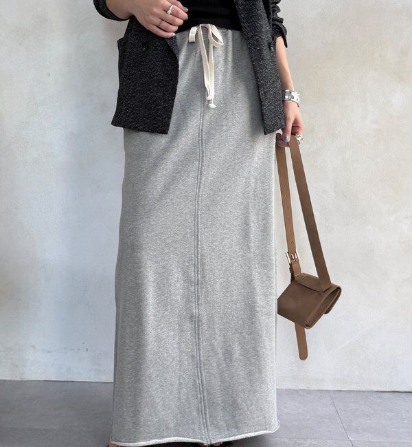  「裏毛ロングスカート」|スカート|