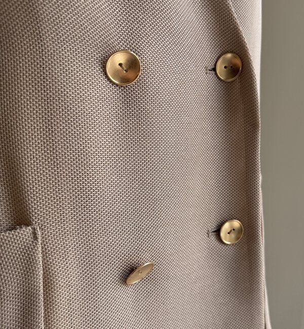  「メッシュノーカラーバックリボンジャケット」|テーラードジャケット|