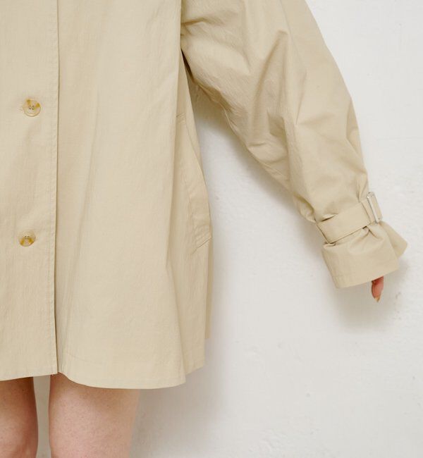  「レース付きフレアトレンチコート」|トレンチコート|