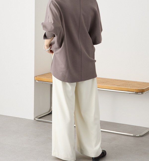  「【ウォッシャブル】【シーズンレスで使える】タックワイドスラックス」|チノ|